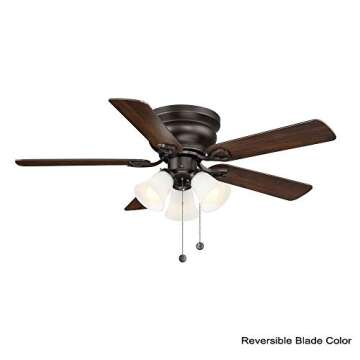 Birsppy Clarkston II 44 in. LED Indoor Ceiling Fan with Contemporary Design and Light Kit