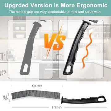 Crevice Cleaning Brush, Hard-Bristled Crevice Cleaning Brush, New Multifunctional Gap Cleaning Brush Tool, Dead Corners Brushes for Bathroom Kitchen Tiles Window Door Slots, 3pcs