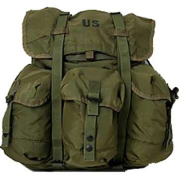 Genuine U.S. G.I. ALICE Pack - Olive Drab Military Surplus Backpack with Straps