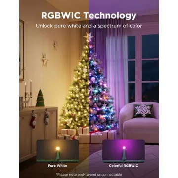 Govee Christmas Sparkle String Lights 66ft RGBWIC App-Controlled