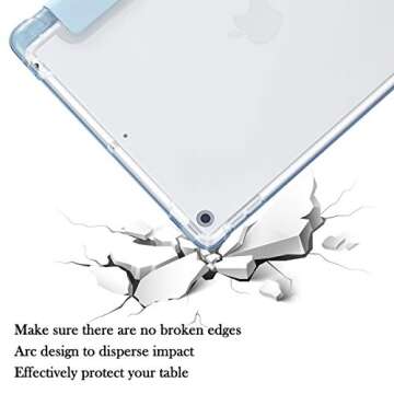 SIWENGDE Compatible for iPad 9/8/7 Generation Case (2021/2020/2019) with Pencil Holder, iPad 10.2 In...