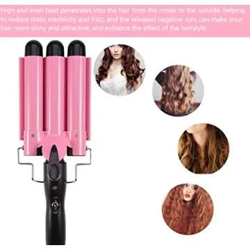MODVICA 3 Barrel Curling Iron for Effortless Waves