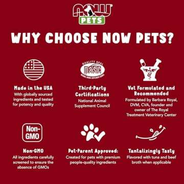 NOW Foods Pet Health, L-Lysine Supplement, Powder, Formulated for Cats, NASC Certified, 8-Ounce