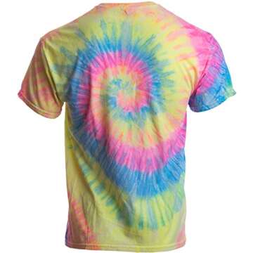 Ann Arbor T-shirt Co. Humans aren't Real | Funny Festival Hippy Rave Drug Tie Dye for Men or Women T...