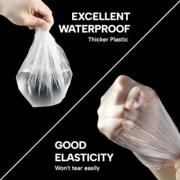 Years calm 30PCS Disposable Shower Caps, Clear Shower Caps for Travel, large Plastic Hair Caps for Women, Home Use, Hotel (30PCS large Size 20.5"