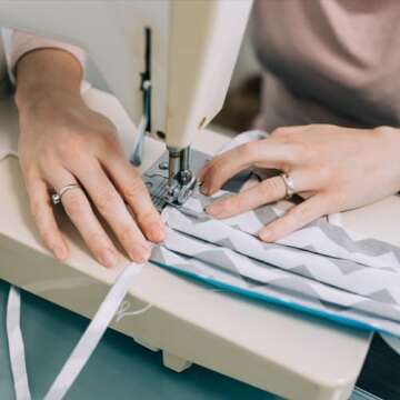 MECCANIXITY 1/4 Inch Double Fold Bias Tape Cotton Continuous Bulk Bias Tape for Sewing,Seaming Quilting Hemming Binding Crafts (Brown 6 Yards)