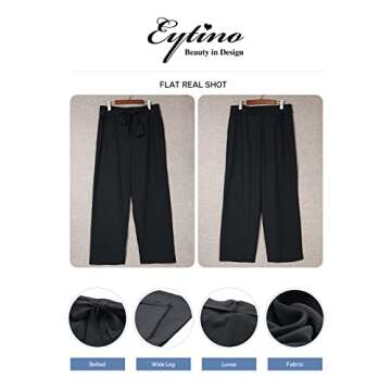 Eytino Plus Size Palazzo Pants for Women Stylish Comfort