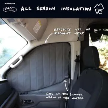 VanEssential Insulated Blackout Covers for Ford Transit