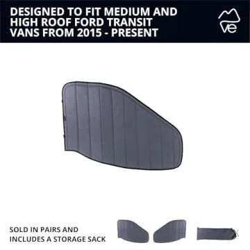 VanEssential Insulated Blackout Covers for Ford Transit