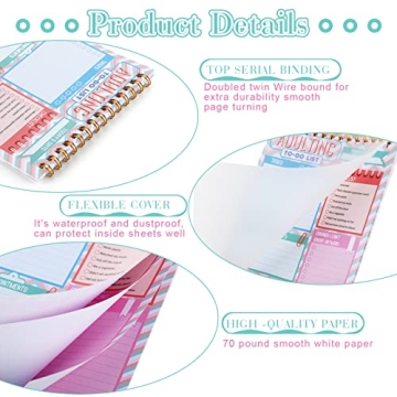 Bright Glenmal Adulting Note Pad for Daily Task Management