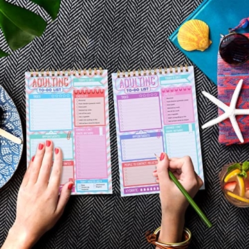 Bright Glenmal Adulting Note Pad for Daily Task Management