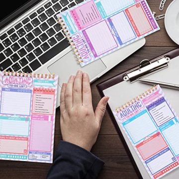 Bright Glenmal Adulting Note Pad for Daily Task Management