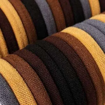 100 Pack Seamless Durable High Stretch Hair Ties for Women