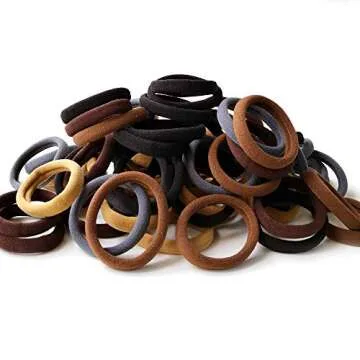 100 Pack Seamless Durable High Stretch Hair Ties for Women