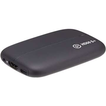 Elgato Capture Card HD60 S+ Plus, Stream and Record in 1080p60 for PS5, PS4/Pro, Xbox Series X/S, Xbox One, PC/Mac (Renewed)