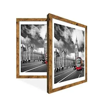 IkaLede Rustic 12x16 Frame with Mat for Pictures