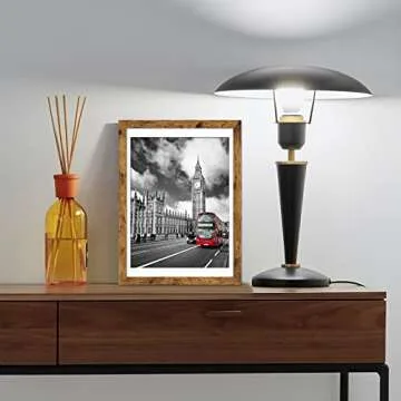 IkaLede Rustic 12x16 Frame with Mat for Pictures