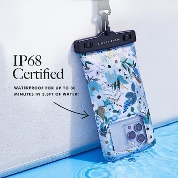 Rifle Paper Co. Waterproof Phone Pouch for iPhones