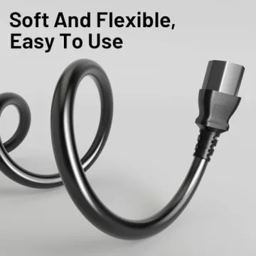 Reliable 5ft AC Power Cord for Electronics & Gaming