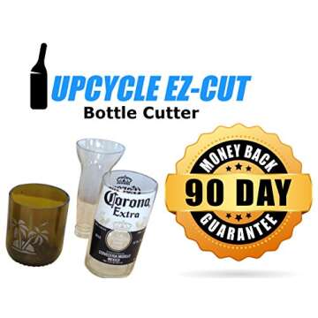 Glass Bottle Cutter SelfScoring System: New Precision Bottle Cutting Machine for Perfect Cuts, Spring-Force Technology