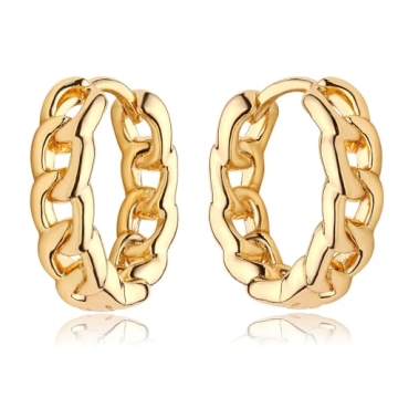 MEVECCO Gold Hoop Earrings for Everyday Minimalism
