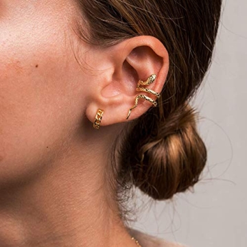 MEVECCO Gold Hoop Earrings for Everyday Minimalism