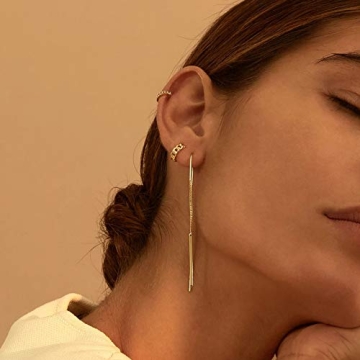 MEVECCO Gold Hoop Earrings for Everyday Minimalism