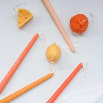 Citrus Scented Gradient Taper Candles for Any Occasion