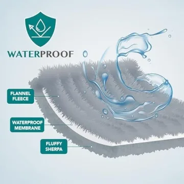 PetAmi Waterproof Dog Blanket for Medium Large Dogs