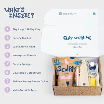 Sculpd Pottery Starter Kit for Creative Couples - Complete Set