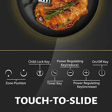 Noxton 12 Inch 2 Burner Electric Cooktop with Touch Control