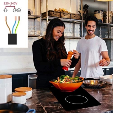 Noxton 12 Inch 2 Burner Electric Cooktop with Touch Control