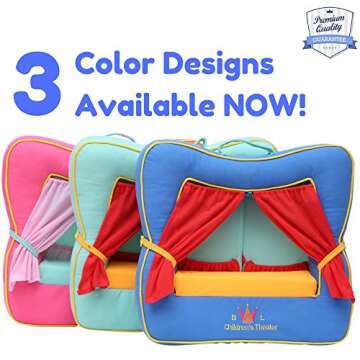 Finger Puppet Theater Stage with 6 Puppets - Portable Fun