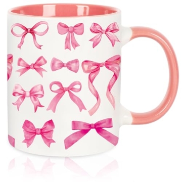 Whaline Pink Bow Mug Ideal for Elegant Celebrations