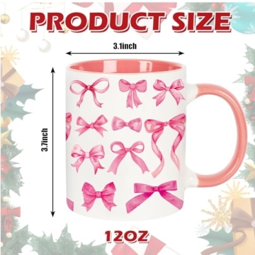 Whaline Pink Bow Mug Ideal for Elegant Celebrations