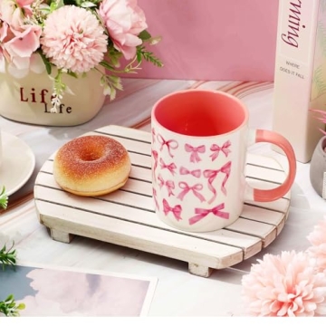 Whaline Pink Bow Mug Ideal for Elegant Celebrations