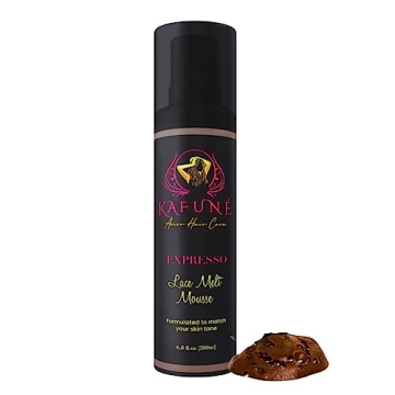 Kafune Amor Premium Lace Melting Mousse - Tinted Quick-Drying Mousse for Lace Wigs, Natural Finish, ...