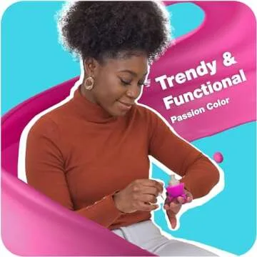 tweexy Wearable Nail Polish Holder Ring - Ideal Gift for Teenage Girls - Nail Polish Holder Stand for Manicure & Pedicure, Fingernail Painting - Nail Polish Accessories (Passion)