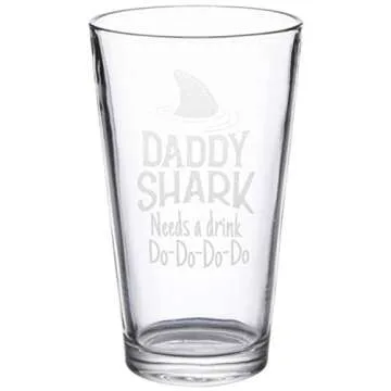 NeeNoNex Daddy Shark Beer Pint for Father’s Day Gift