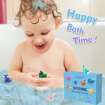 Kids Bath Bombs with Surprise Toys Inside - 12 Pack Gift Set