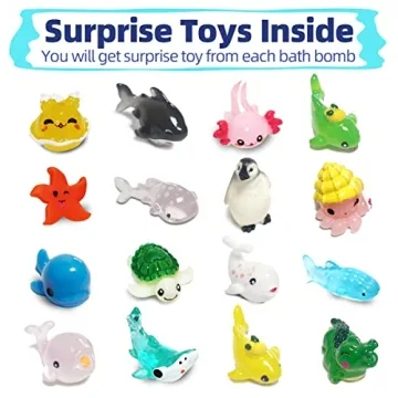Kids Bath Bombs with Surprise Toys Inside - 12 Pack Gift Set