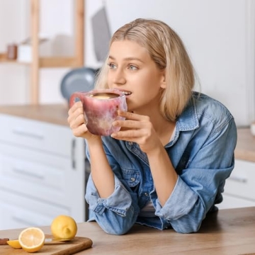 Mineral Crystal Coffee Mug - Unique Blue Gift