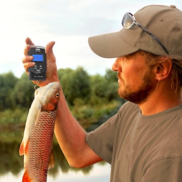 Dr.meter Fish Scale with Backlit LCD - 110lb Capacity