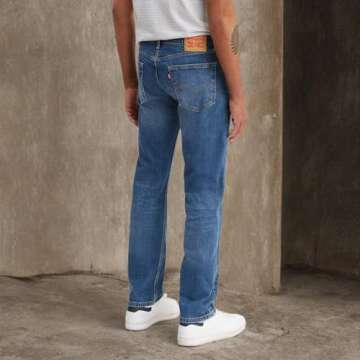 Levi's Men's 505 Regular Fit Jeans (Also Available in Big & Tall), Goldenrod-Stretch, 32W x 32L