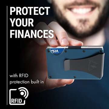 Mountain Voyage Minimalist Wallet for Men & Women - Slim RFID Wallet, Scratch Resistant, Credit Card...