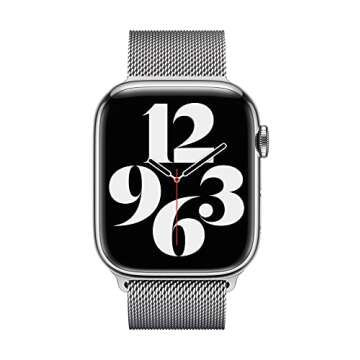 Apple Watch Band - Milanese Loop (45mm) - Silver