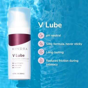 Kindra V Lube Silicone Base - Long-Lasting Personal Lubricant