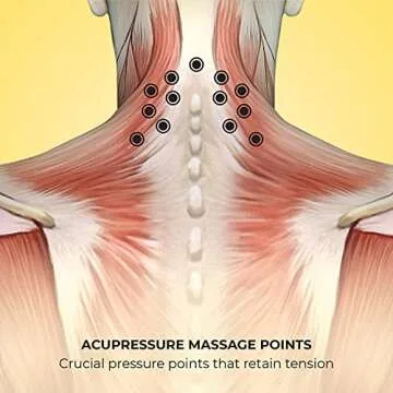 Lindo Shiatsu Neck Massager with Adjustable Knobs for Relief