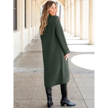 ANRABESS Women Knit Long Cardigan for Fall Style