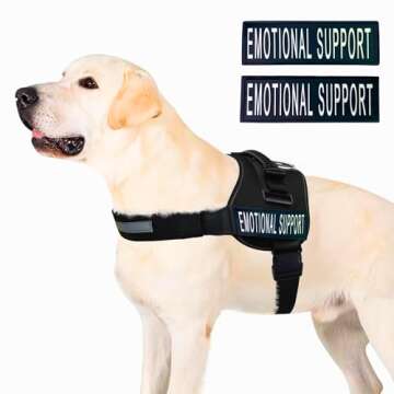 ALBCORP Emotional Support Dog Vest – Reflective Harness - Comfort & Visibility